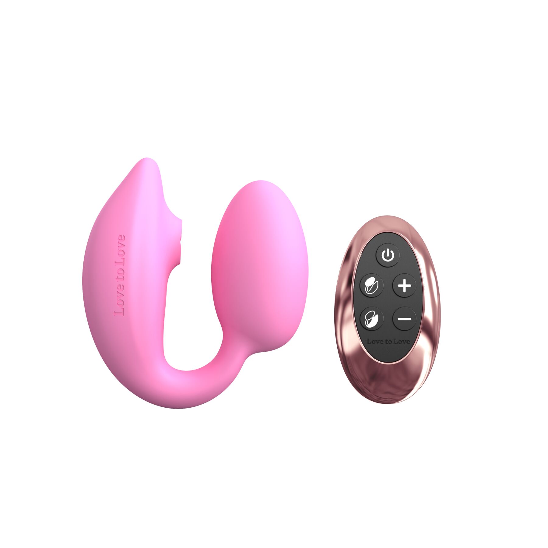 Віброяйце з вакуумною кліторальною стимуляцією Love To Love Wonderlover PINK PASSION в DIDO