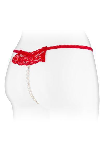 Трусики-стринги с жемчужной ниткой Fashion Secret KATIA Red в DIDO