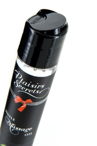Масажна олія Plaisirs Secrets Litchi (59 мл) з афродизіаками, їстівна, подарункова упаковка в DIDO