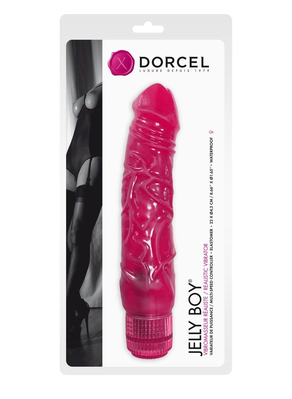 Фалоімітатор вібратор Dorcel Jelly Boy, діаметр 4,2см ТПЕ, плавне регулювання потужності вібрації в DIDO