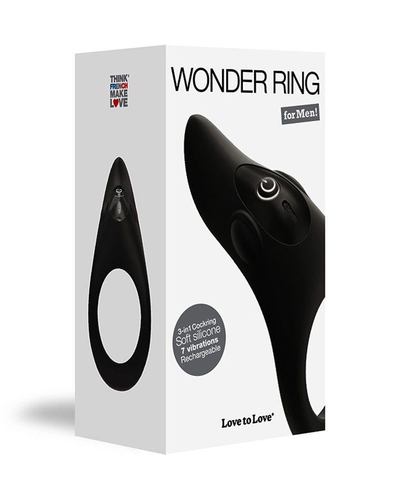 Ерекційне віброкільце Love To Love WONDER RING з мегастимулятором клітора, що перезаряджається в DIDO