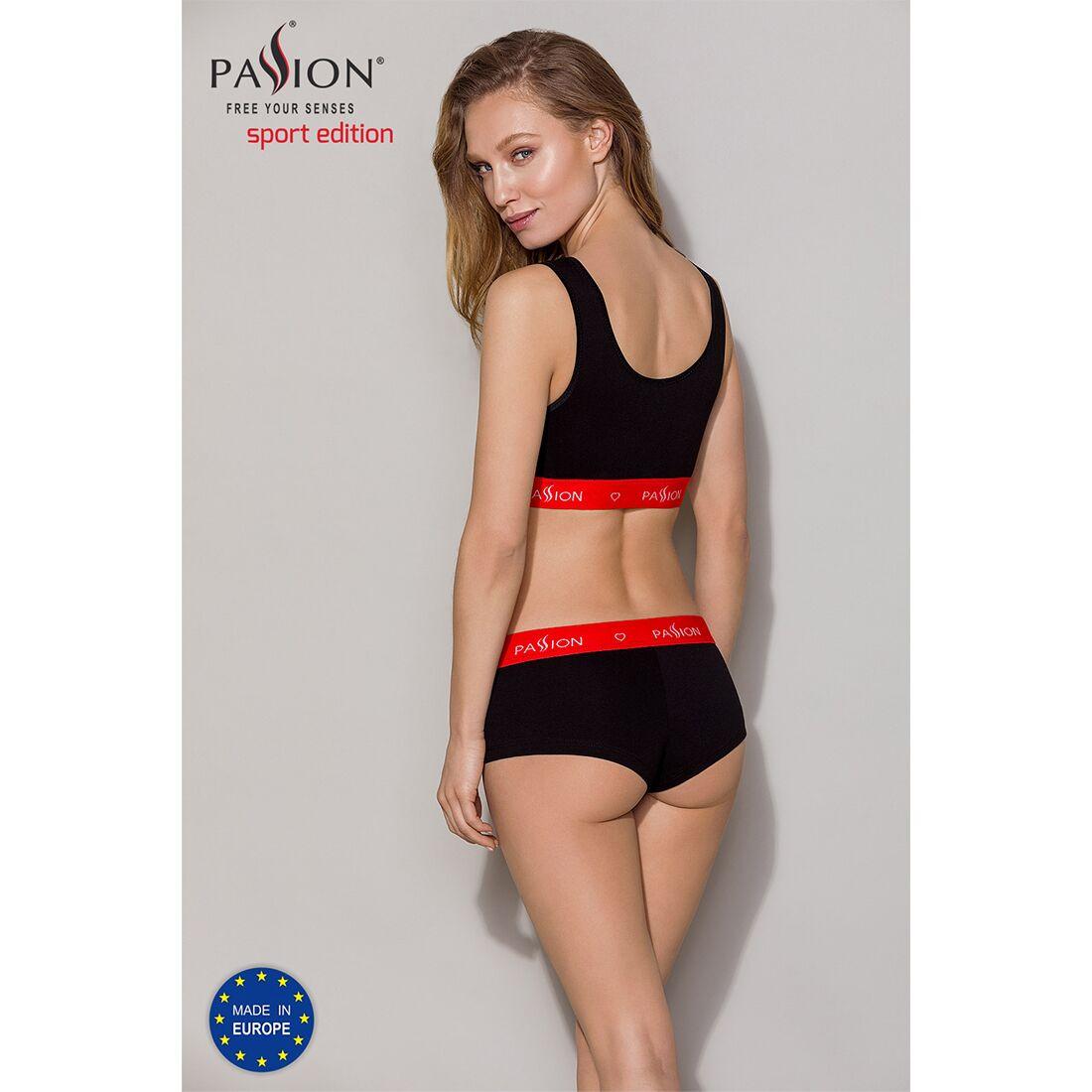 Спортивный топ на широких бретелях Passion PS003 TOP S, black в DIDO