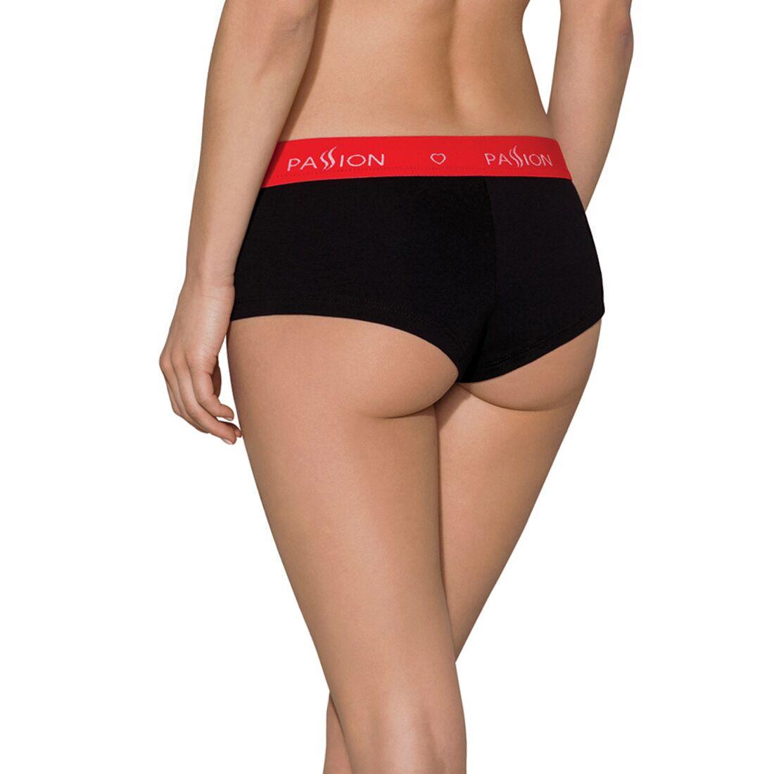 Трусики-шортики Passion PS003 PANTIES S, black в DIDO