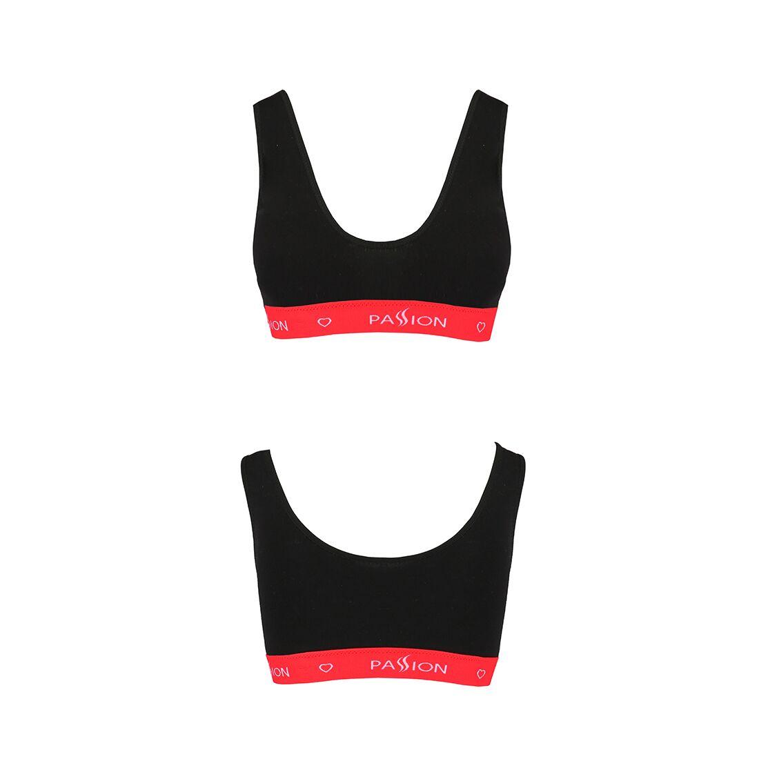 Спортивний топ на широких бретелях Passion PS003 TOP L, black в DIDO
