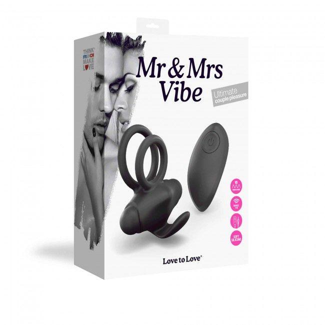 Ерекційне віброкільце Love To Love Mr & Mrs VIBE з пультом ДУ в DIDO