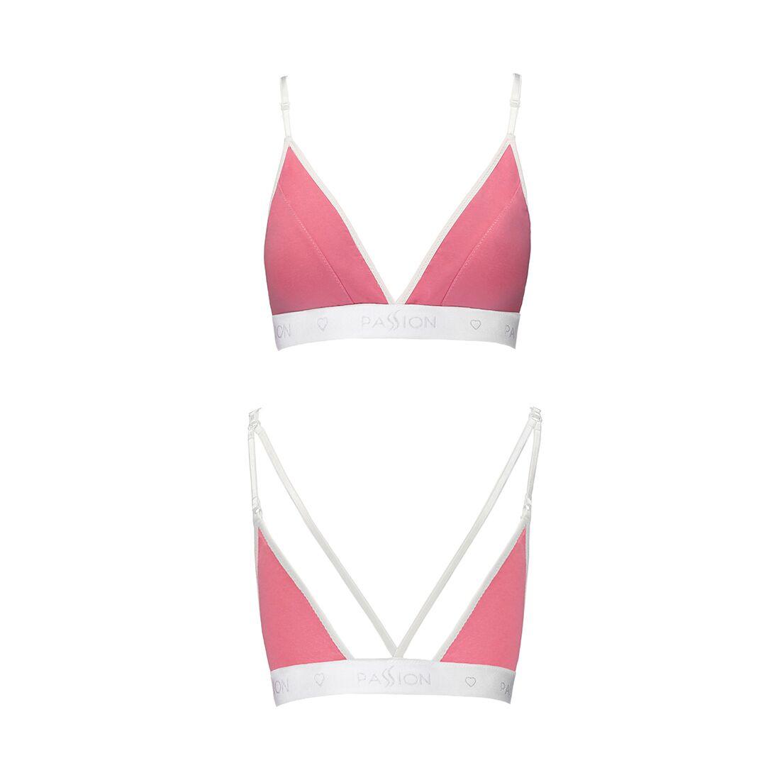 Спортивний топ із подвійними бретелями Passion PS007 TOP S, pink в DIDO