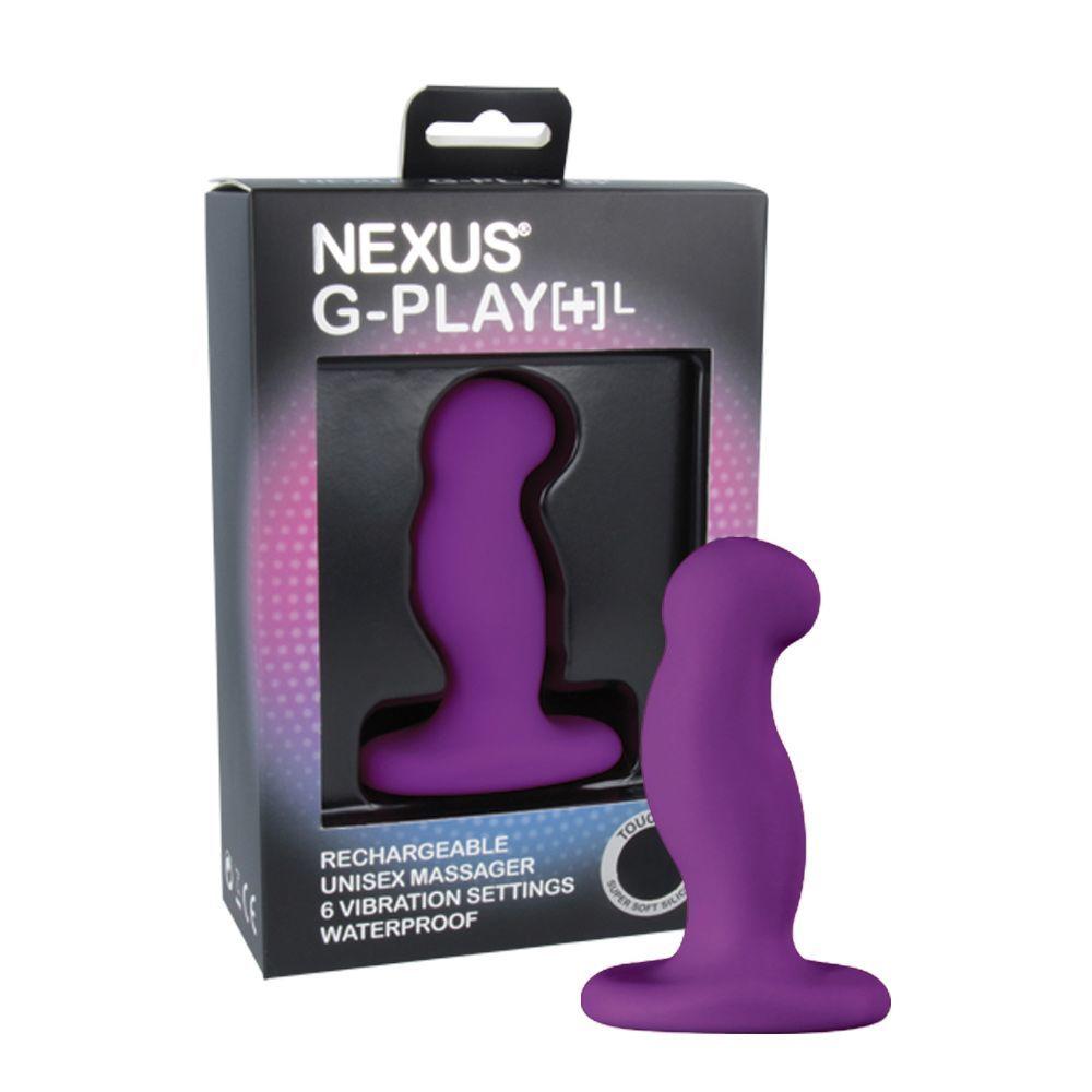 Вібромасажер простати Nexus G-Play Plus L Purple, макс діаметр 3,5см, що перезаряджається в DIDO