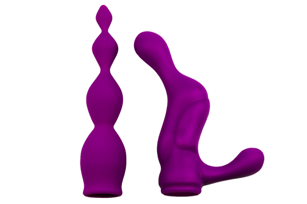 Насадки для двостороннього вібратора Adrien Lastic AD-2X - Anal set в DIDO