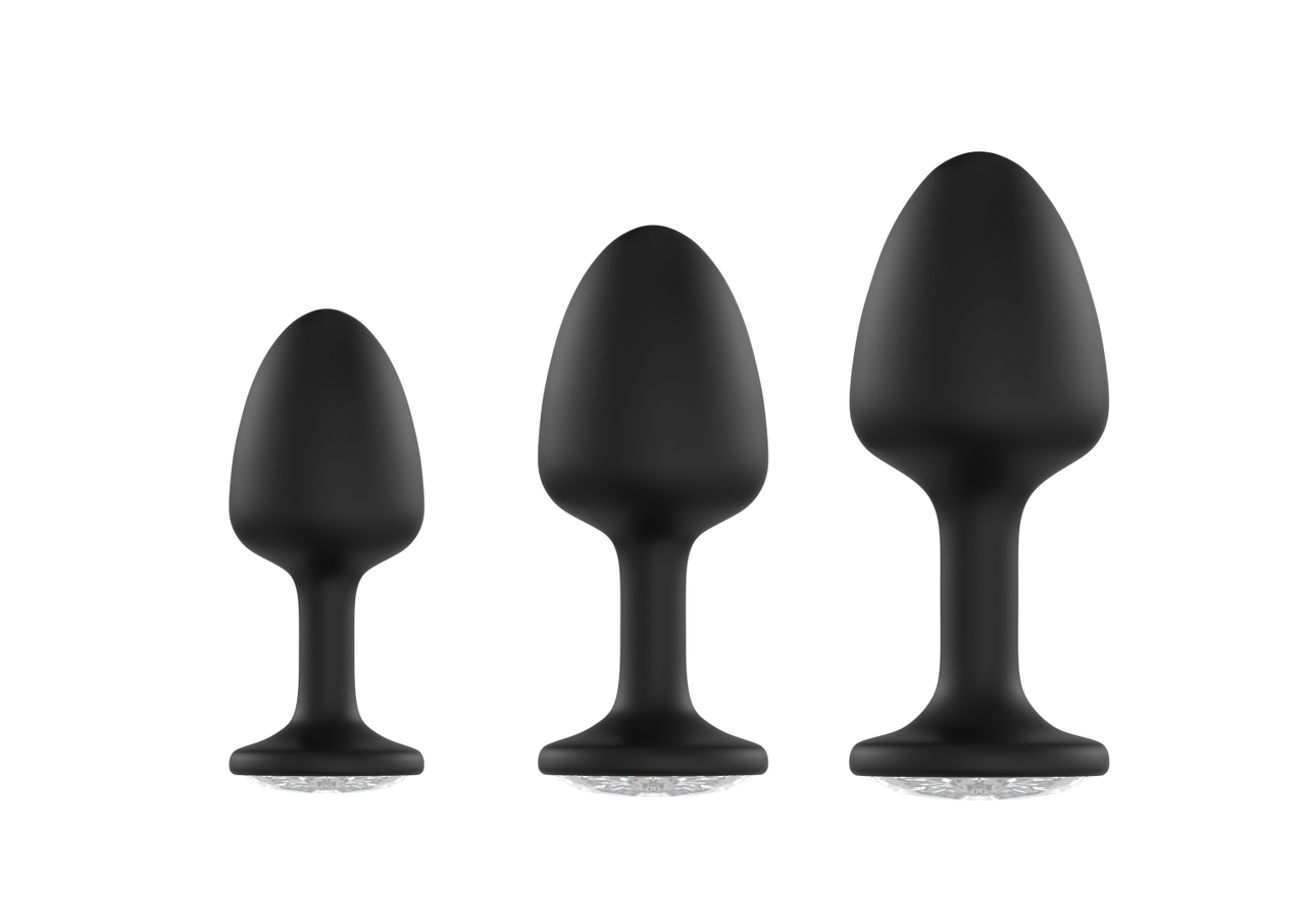 Анальний корок Dorcel Geisha Plug Diamond M з кулькою всередині, створює вібрації, макс. діаметр 3,2см у DIDO