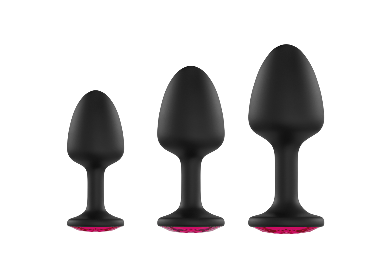 Анальний корок Dorcel Geisha Plug Ruby L з кулькою всередині, створює вібрації, макс. діаметр 4см в DIDO