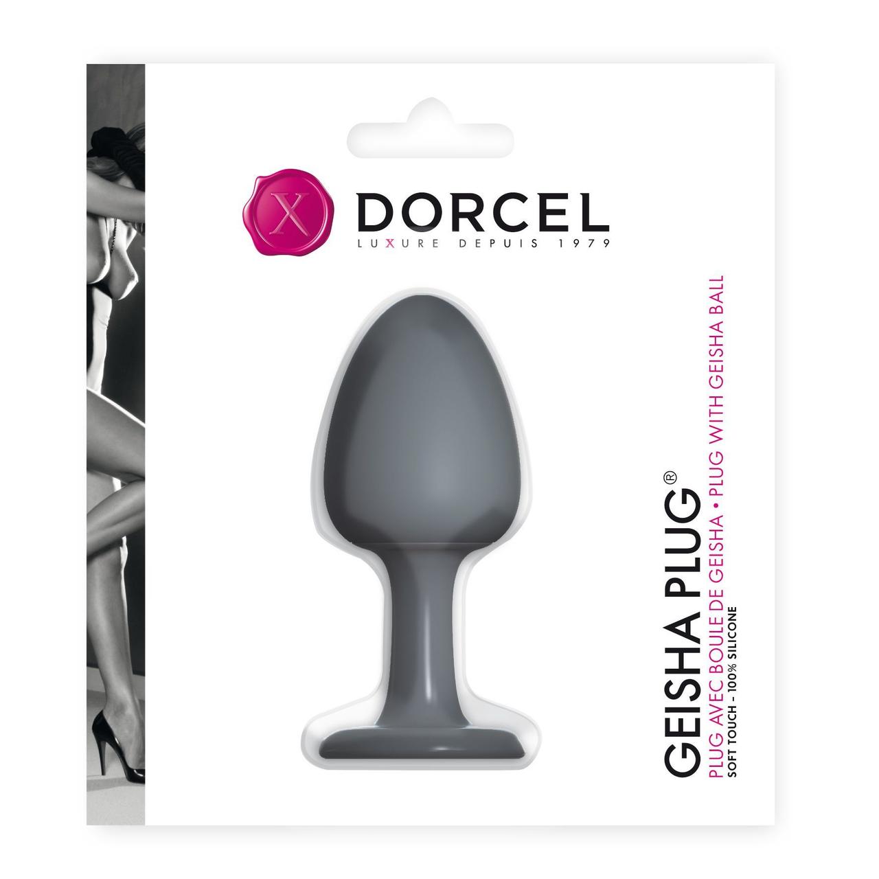 Анальна пробка Dorcel Geisha Plug із кулькою всередині, створює вібрації, макс. діаметр 3,2см у DIDO
