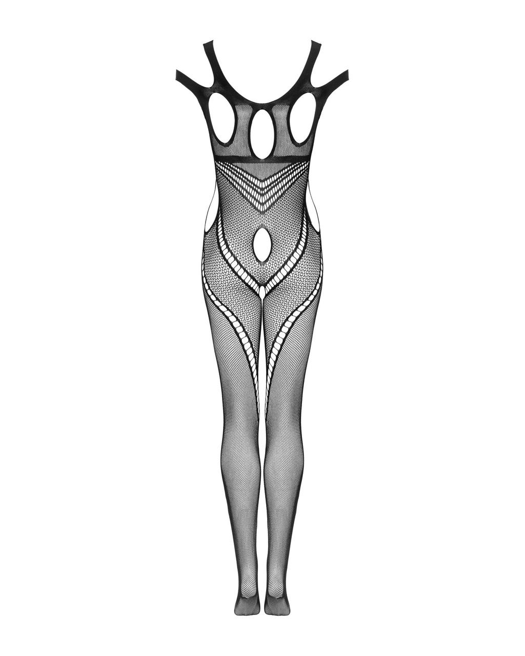 Бодистокинг Obsessive Bodystocking G322 S/M/L, фантасмагорически-силуэтный крой в DIDO