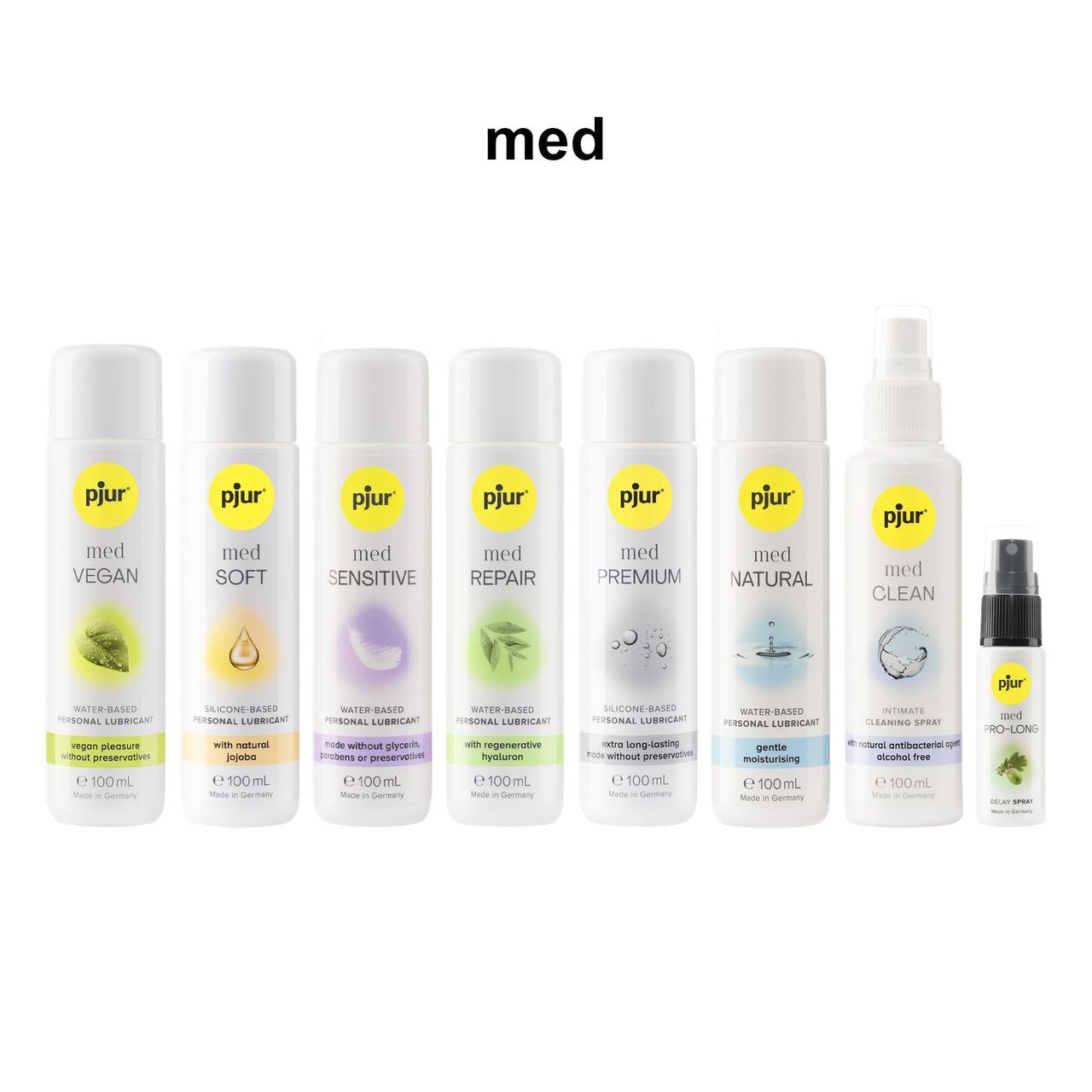 Силіконове мастило pjur MED Soft glide 100 мл з маслом жожоба для дуже сухої та чутливої шкіри в DIDO