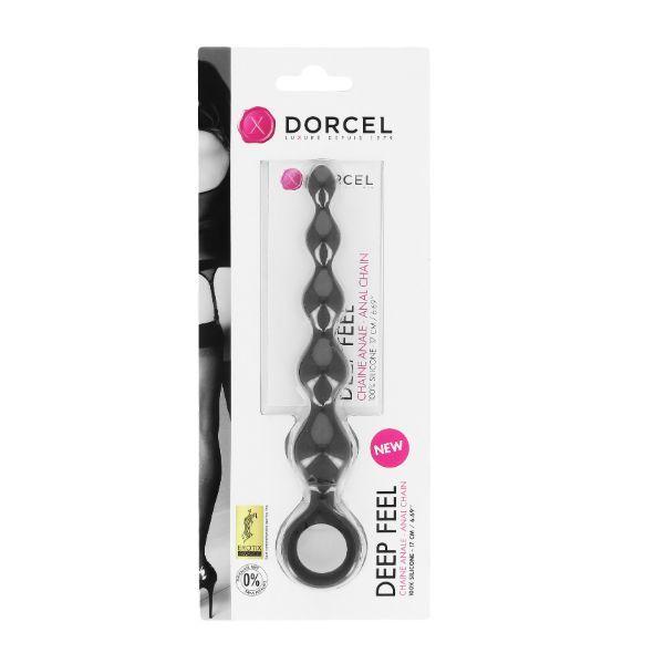 Анальний ланцюжок Dorcel Deep Feel, силікон, макс. діаметр 2,5см, пружна в DIDO