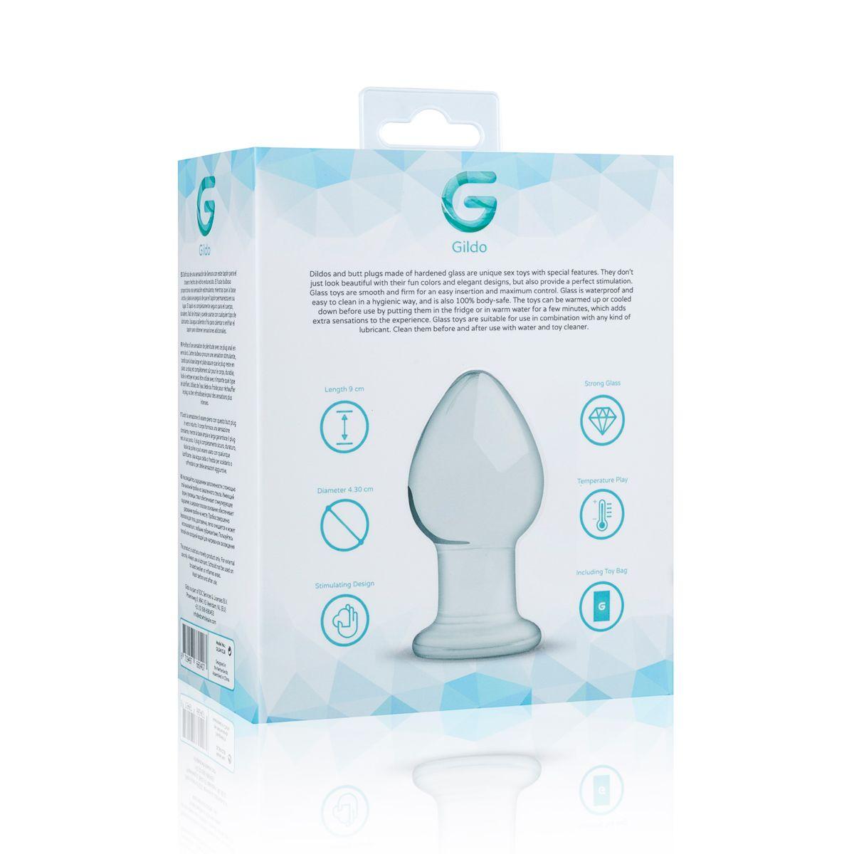 Стеклянная анальная пробка Gildo Glass Buttplug No. 26 в DIDO