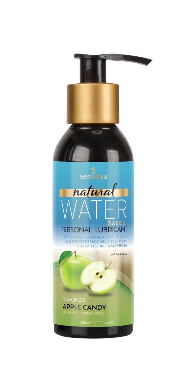 Мастило на водній основі Sensuva Natural Water-Based Apple Candy (125мл) без гліцерину та парабенів у DIDO