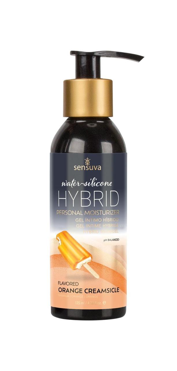 Смазка водно-силиконовая Sensuva Hybrid Orange Creamsicle (125мл) без сахара, можно для оральных ласк в DIDO