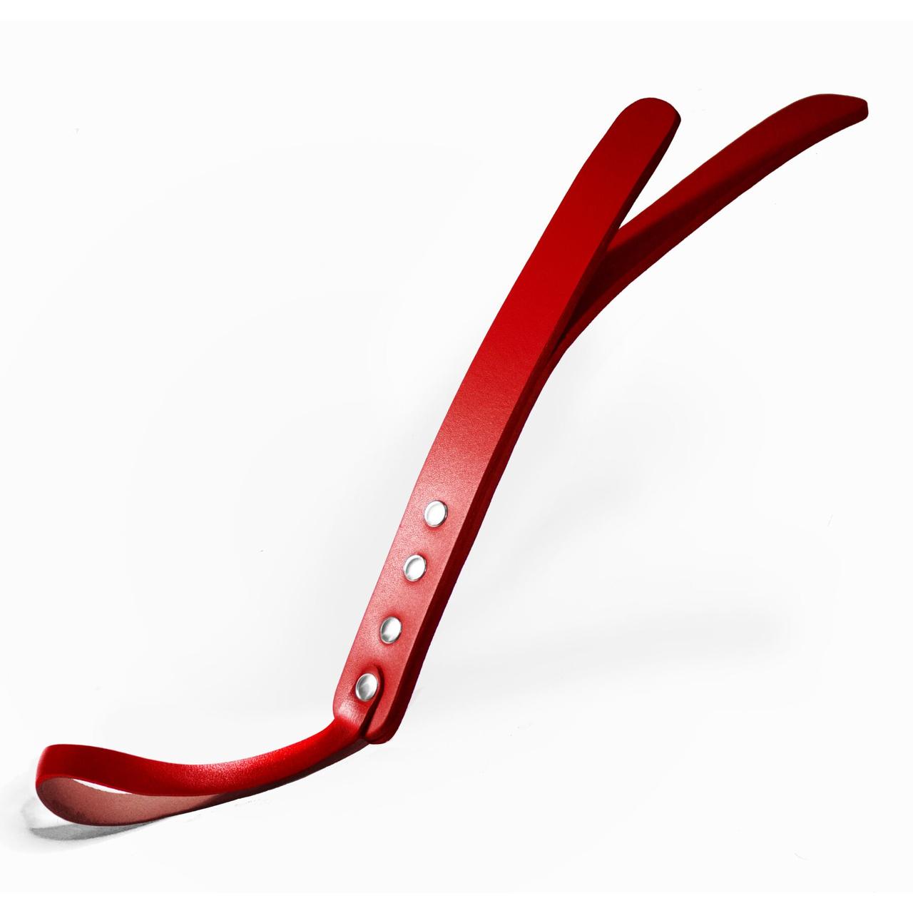 Паддл двухслойный Feral Feelings Leather Mini Paddle Red, натуральная кожа, red в DIDO