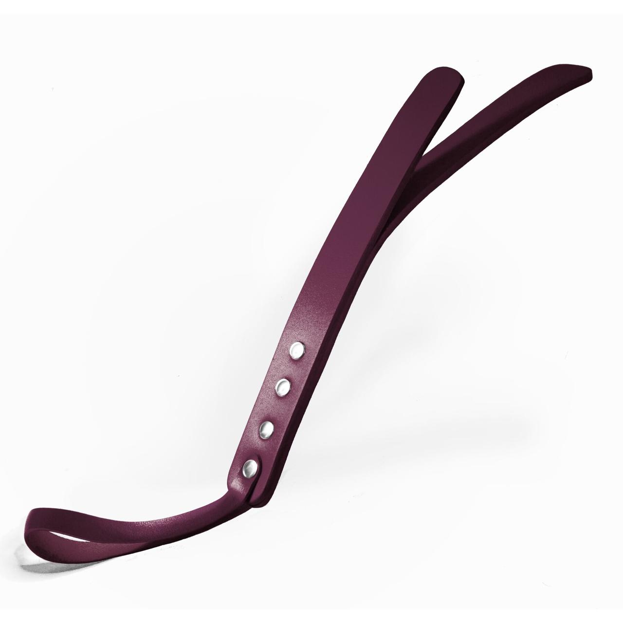 Паддл двухслойный Feral Feelings Leather Mini Paddle Burgundy, натуральная кожа, burgundy в DIDO