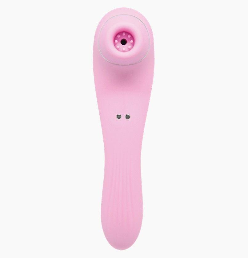 Вібратор та вакуумний кліторальний стимулятор Alive Midnight Quiver Pink - секс-іграшка 2в1 у DIDO