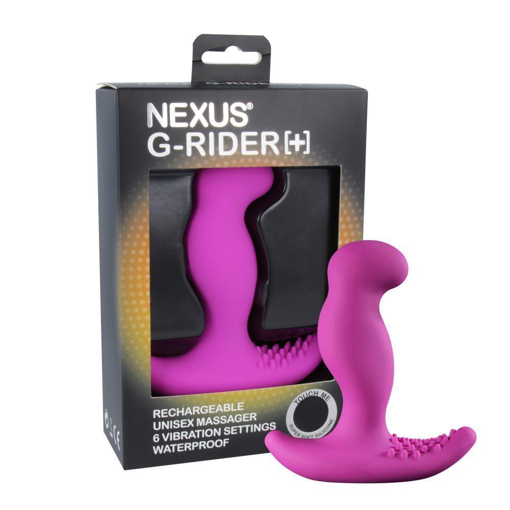 Масажер простати з вібрацією Nexus G-Rider Plus Purple, макс діаметр 3,8см, що перезаряджається в DIDO