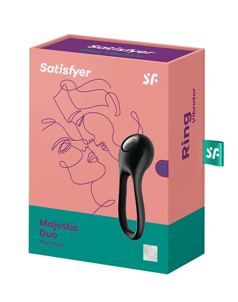 Ерекційне кільце з вібрацією Satisfyer Majestic Duo для члена та мошонки у DIDO