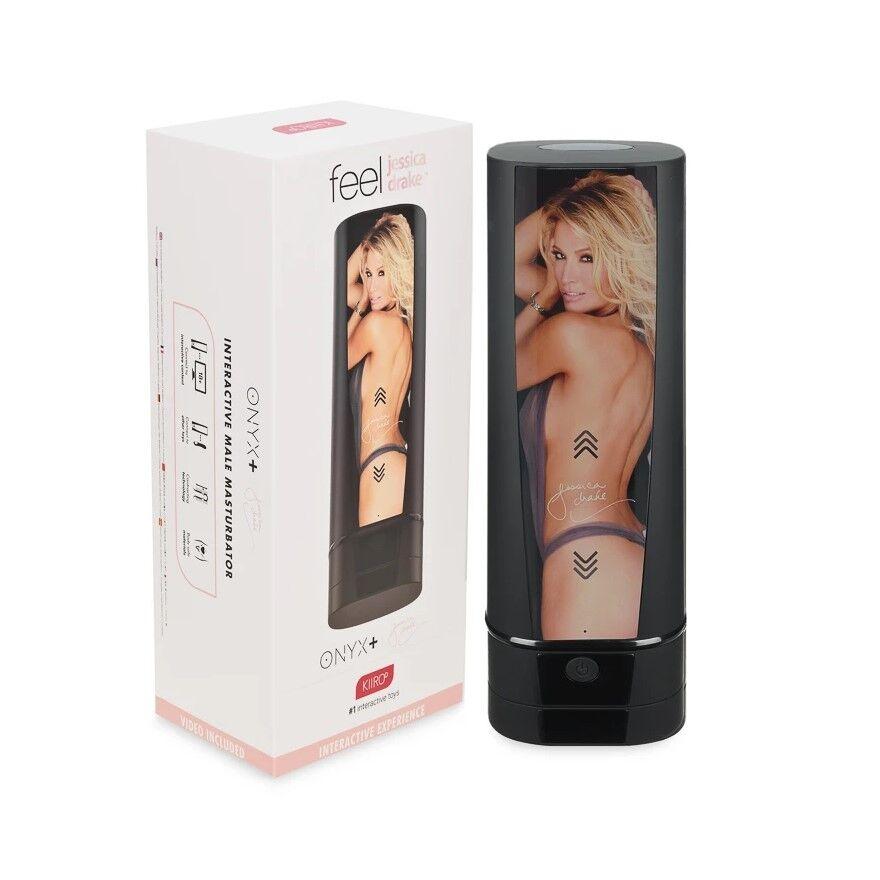 Мастурбатор Kiiroo Onyx+ Jessica Drake, 10 сжимающихся колец, не надо двигать, теледильдоника в DIDO