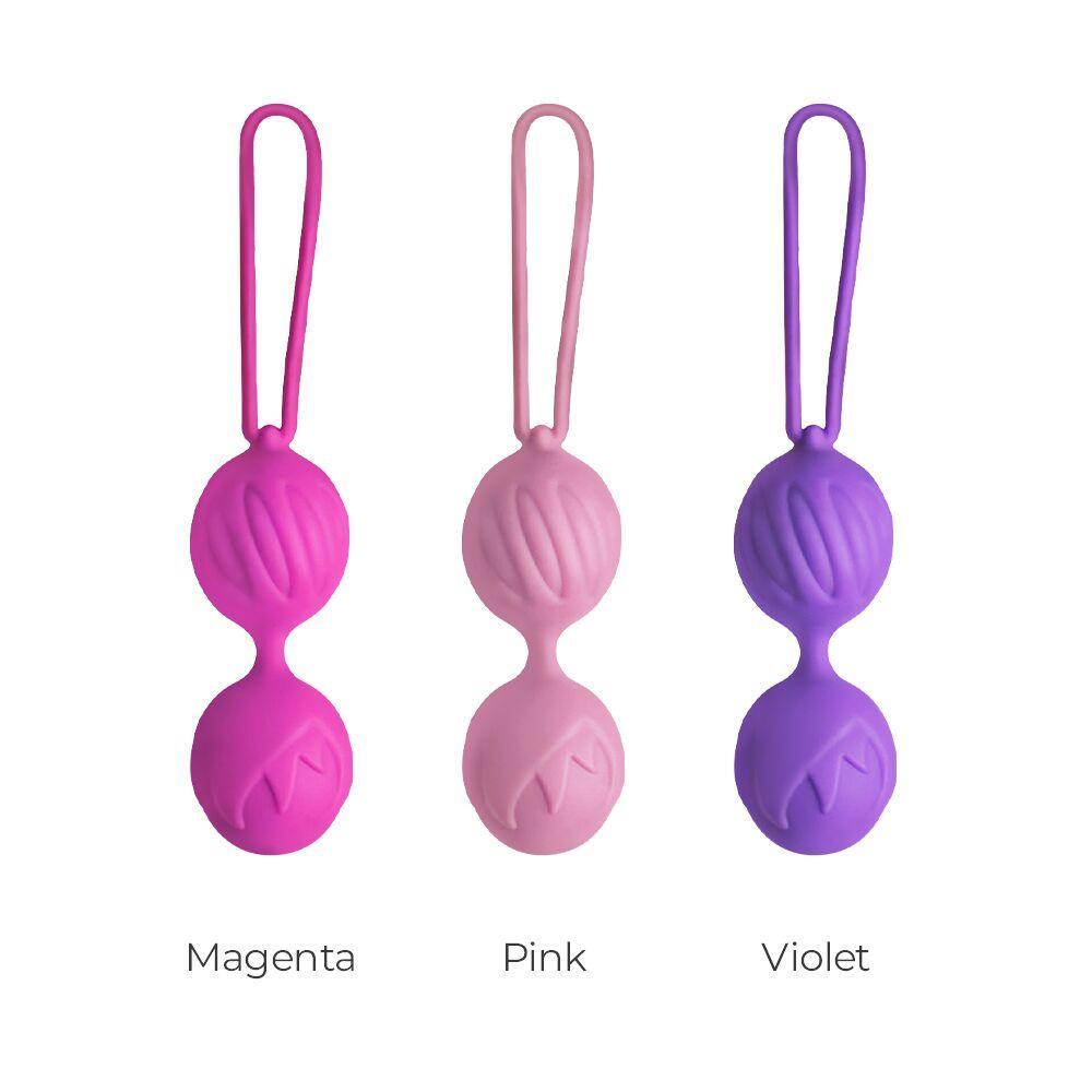 Вагінальні кульки Adrien Lastic Geisha Lastic Balls Mini Pink (S), діаметр 3,4 см, маса 85 г у DIDO