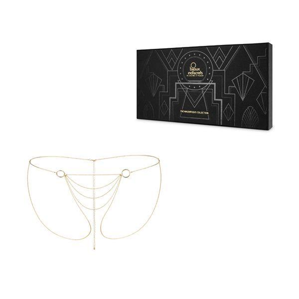 Ланцюжок-трусики Bijoux Indiscrets Magnifique Bikini Chain – Gold, прикраса для тіла у DIDO