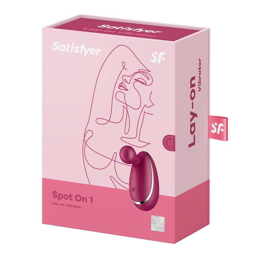 Вібратор для зовнішньої стимуляції Satisfyer Spot On 1 Berry, гнучкий відросток у DIDO