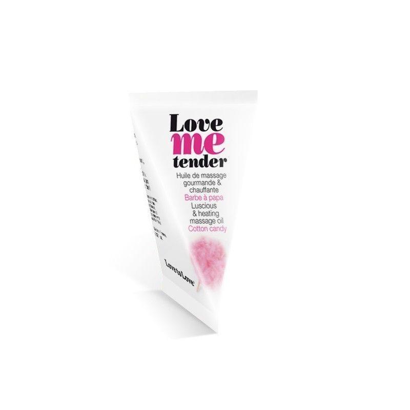 Масажне масло Love To Love - Love Me Tender, Cotton candy (10мл), аромат цукрова вата, без парабен в DIDO