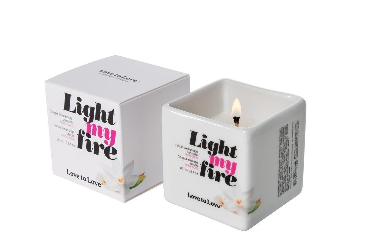 Массажная свеча Love To Love LIGHT MY FIRE Musc  (80 мл) без парабенов и консервантов в DIDO