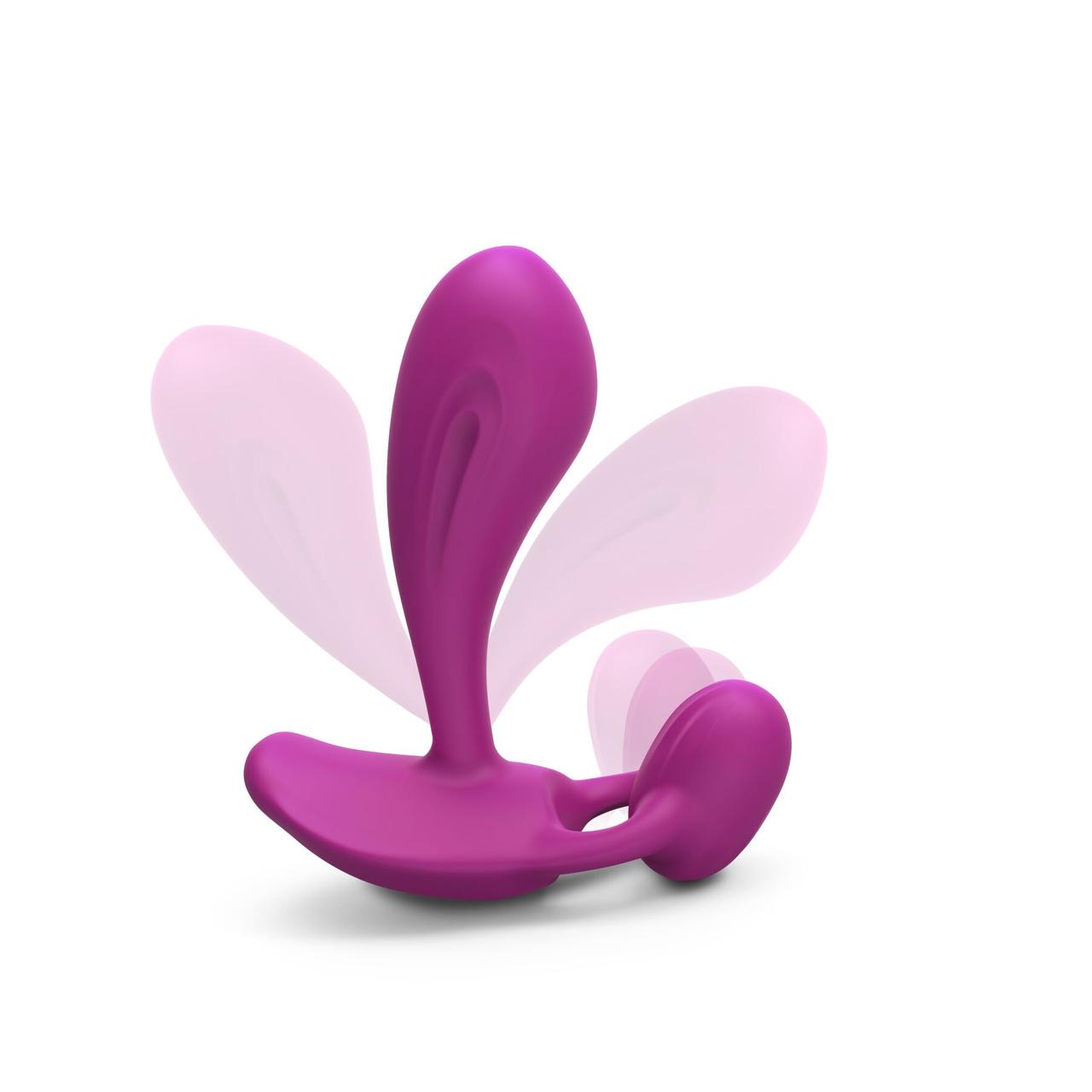 Вибратор Love To Love WITTY - SWEET ORCHID универсальный, точки G + P, пульт ДУ в DIDO