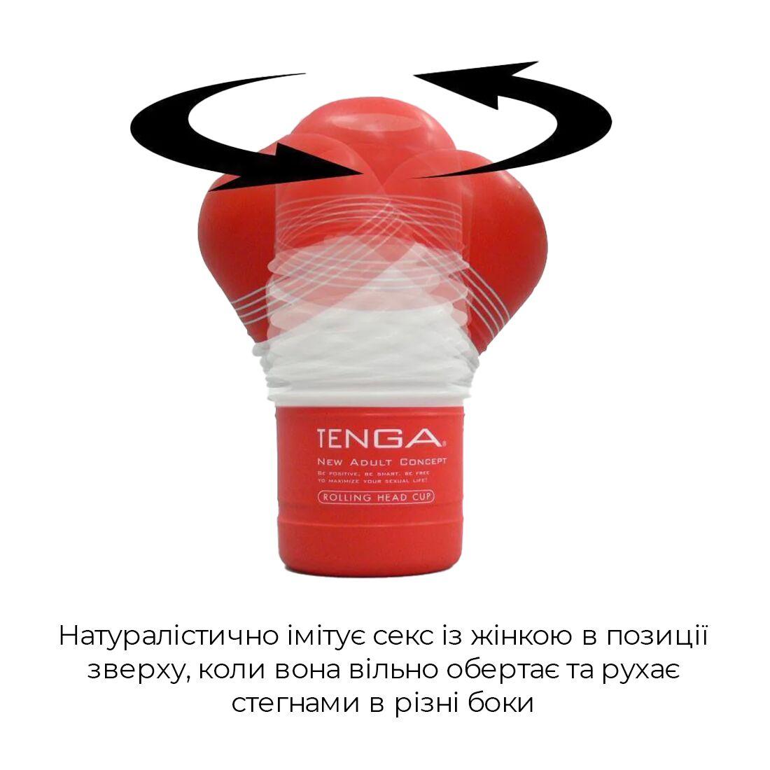 Мастурбатор Tenga Rolling Head Cup з інтенсивною стимуляцією головки у DIDO