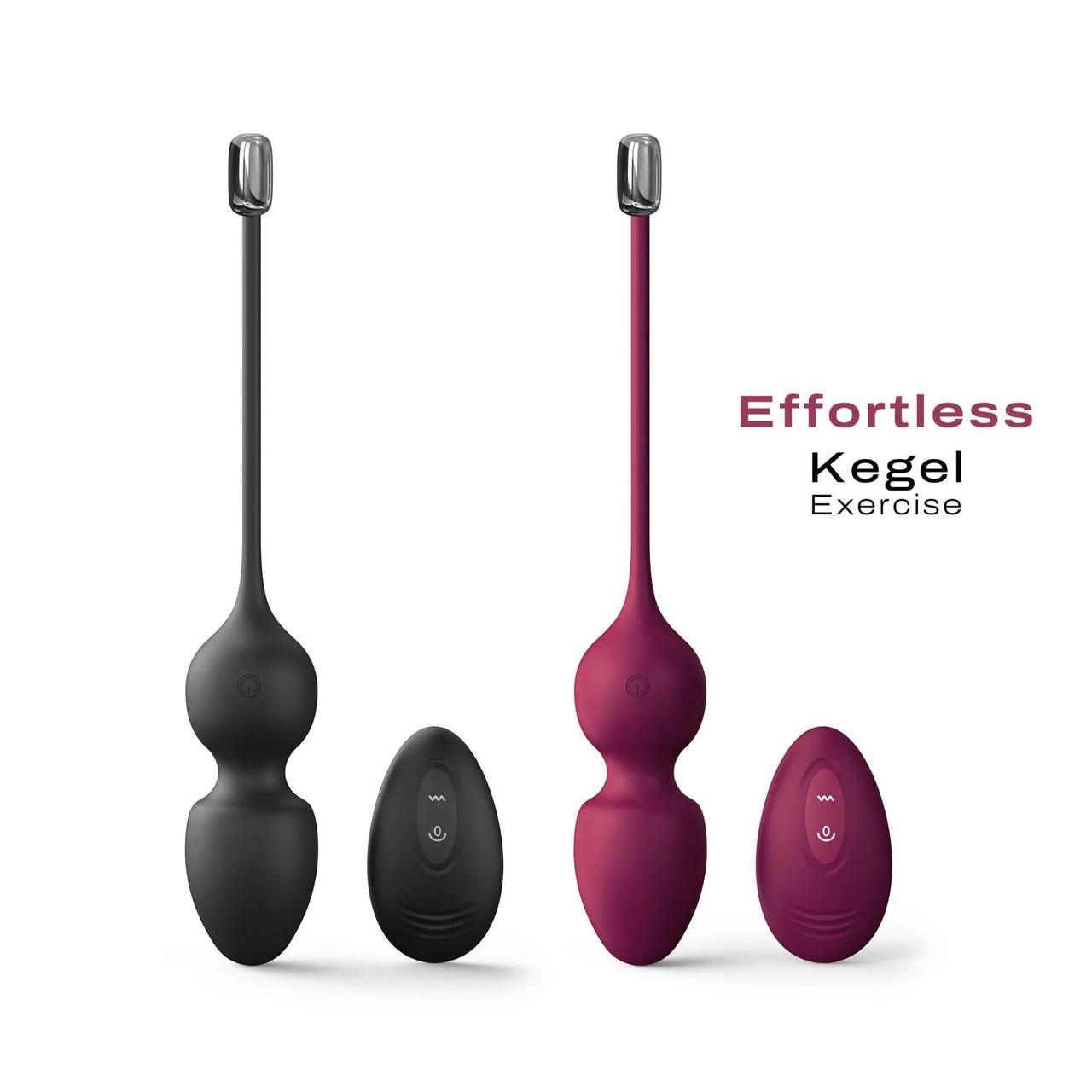 Вагинальные шарики Dorcel LOVE BALLS BLACK, вибрации и движения внутреннего шарика, пульт ДУ в DIDO