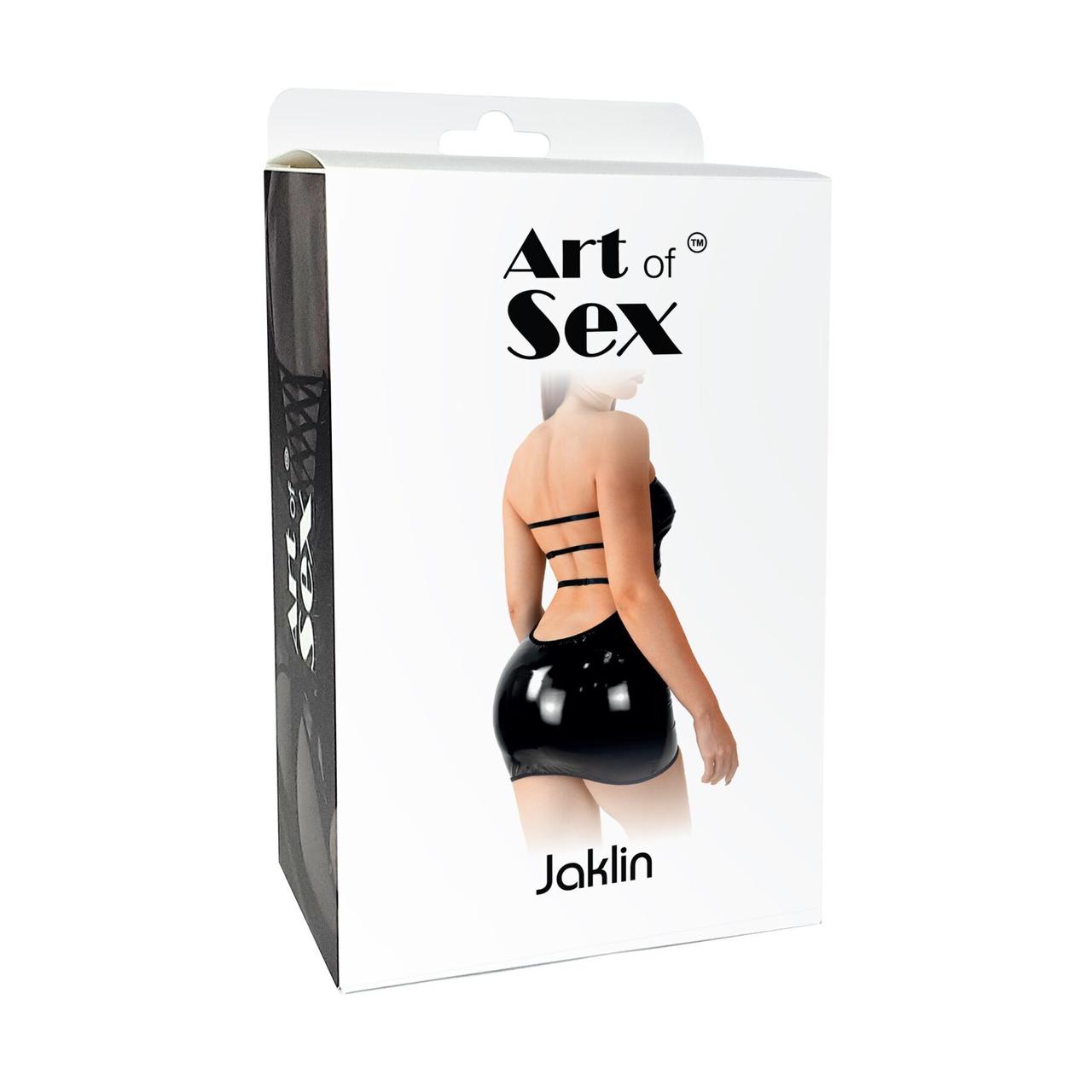 Сексуальна вінілова сукня Art of Sex - Jaklin, розмір XS-M, колір чорний у DIDO