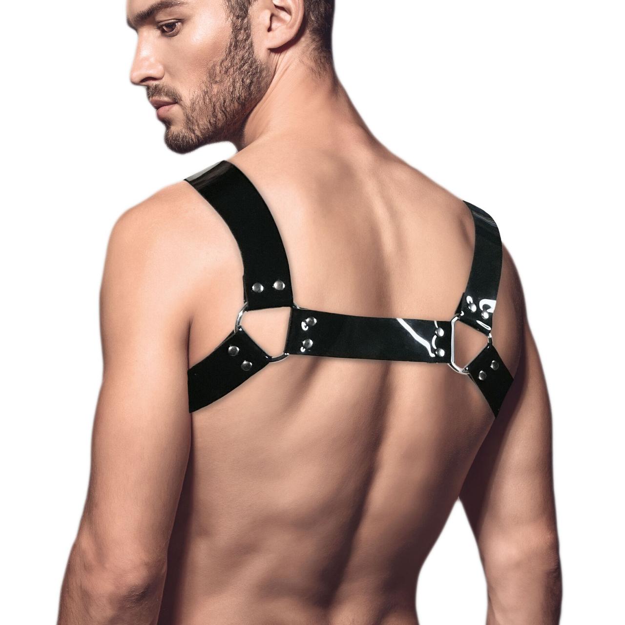 Мужская портупея на грудь Feral Feelings - Bulldog Harness Black в DIDO