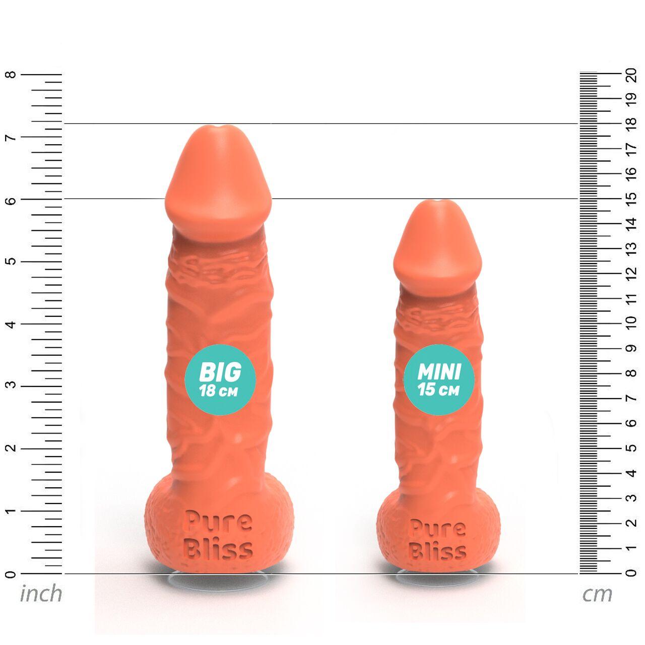 Крафтове мило-член з присоскою Pure Bliss BIG Coral, натуральне в DIDO