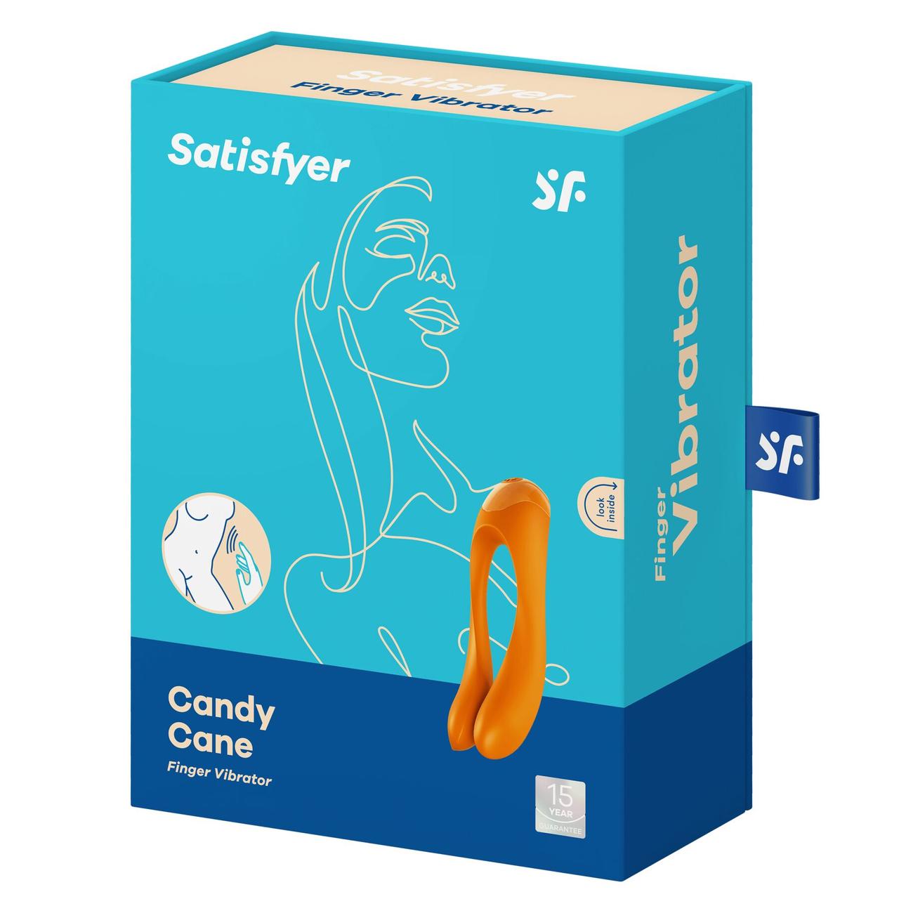Вібратор на палець Satisfyer Candy Cane Orange у DIDO
