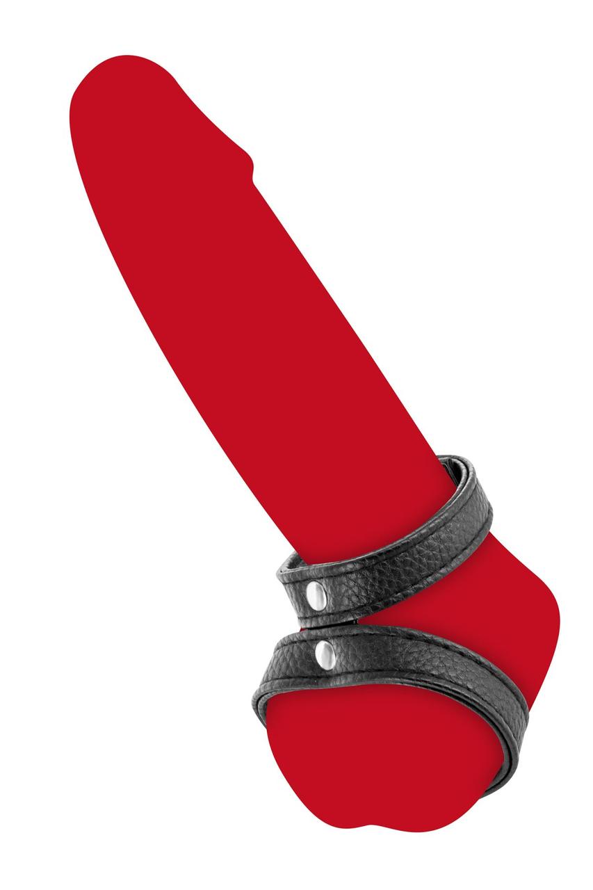 Подвійне ерекційне кільце з обхватом для мошонки Fetish Tentation Double Сockring у DIDO