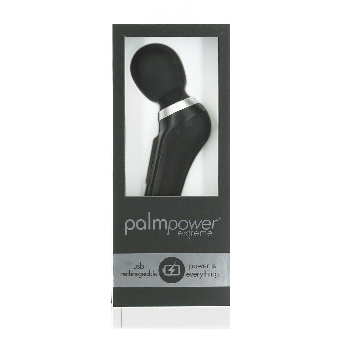 Потужний вібромасажер PalmPower Extreme - Black, 7 режимів, гнучка головка, що перезаряджається в DIDO