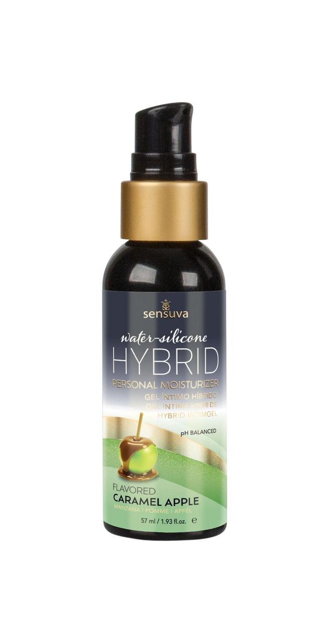 Мастило водно-силіконове Sensuva Hybrid Caramel Apple (57 мл) без цукру, можна для оральних ласк у DIDO