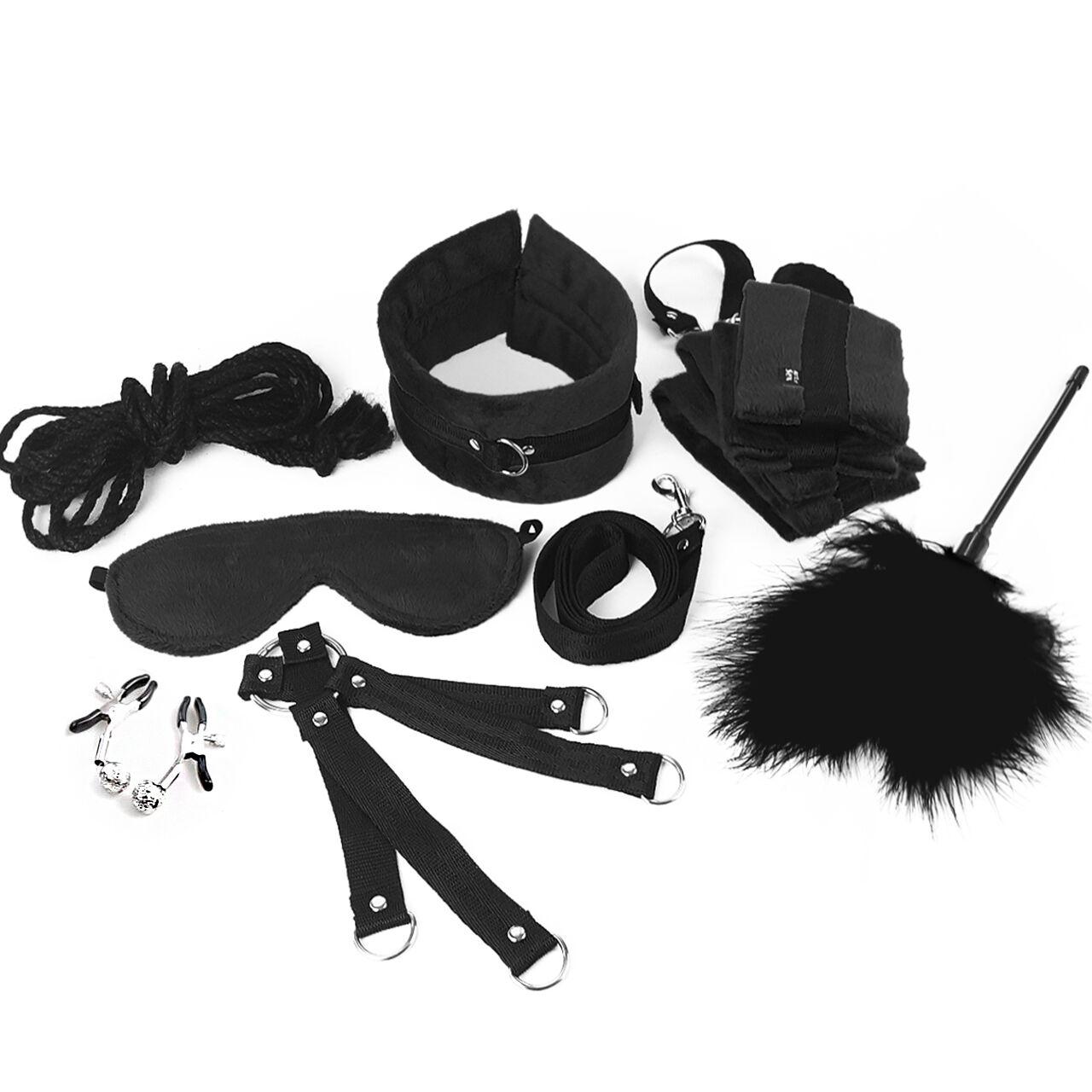 BDSM-набор Art of Sex – Soft Touch BDSM Set, черный, 9 предметов в DIDO