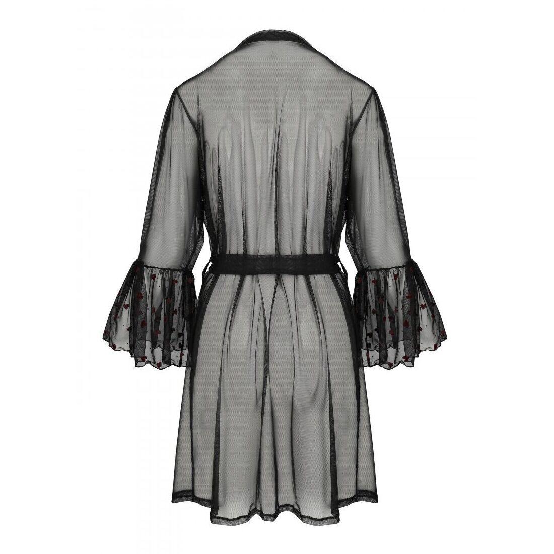Повітряний пеньюар Passion LOVELIA PEIGNOIR L/XL, black в DIDO