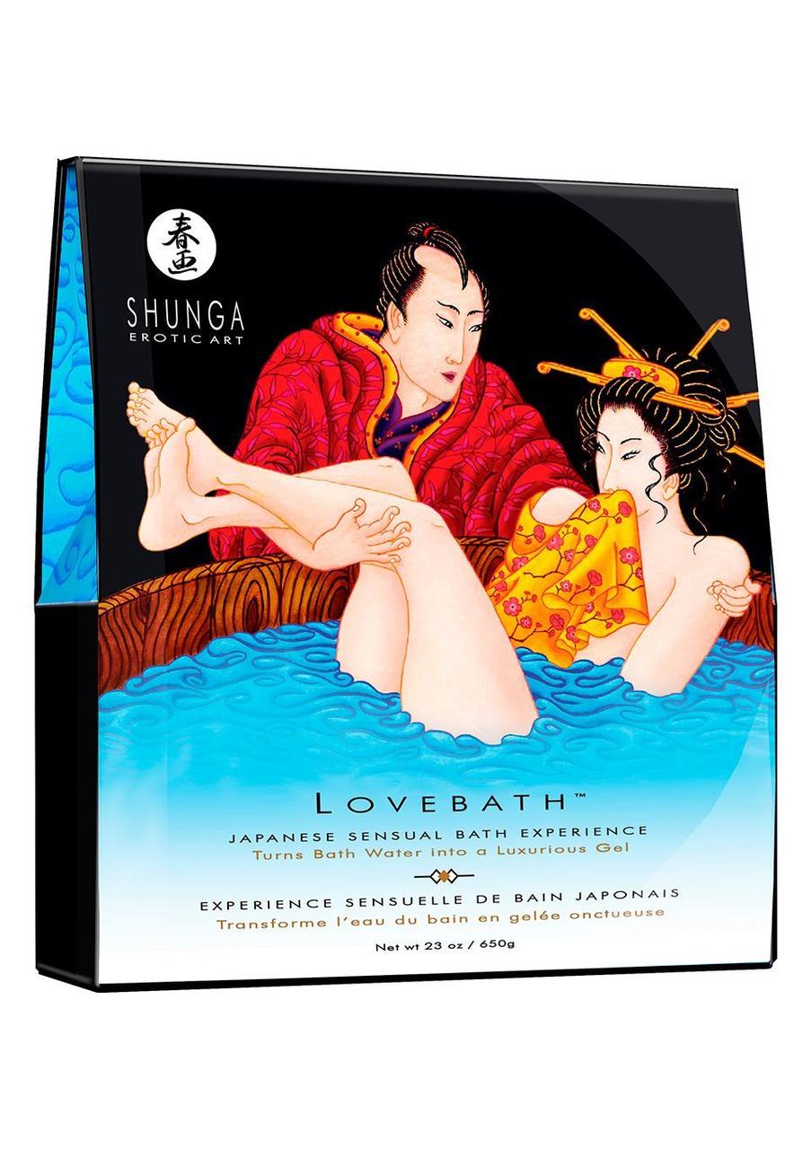 Гель для ванни Shunga LOVEBATH – Ocean temptations 650 г, робить воду ароматним желе зі SPA-ефектом у DIDO
