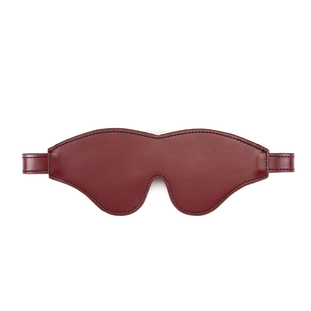 Шкіряна маска на очі Liebe Seele Wine Red Blindfold у DIDO