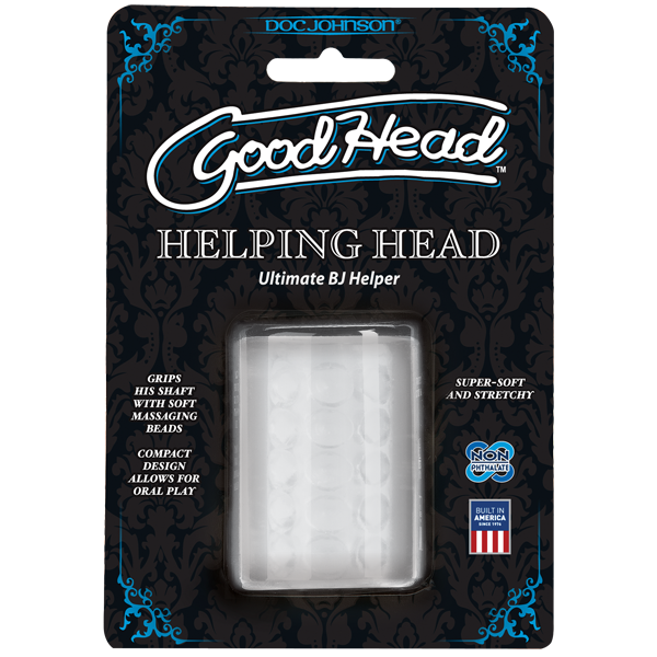 Мастурбатор Doc Johnson GoodHead - Helping Head ULTRASKYN, супер помічник для мінета в DIDO