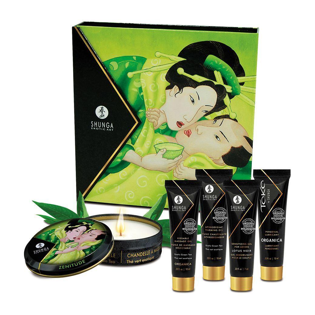 Подарунковий набір Shunga GEISHAS SECRETS ORGANICA - Exotic Green Tea: для шикарної ночі вдвох у DIDO