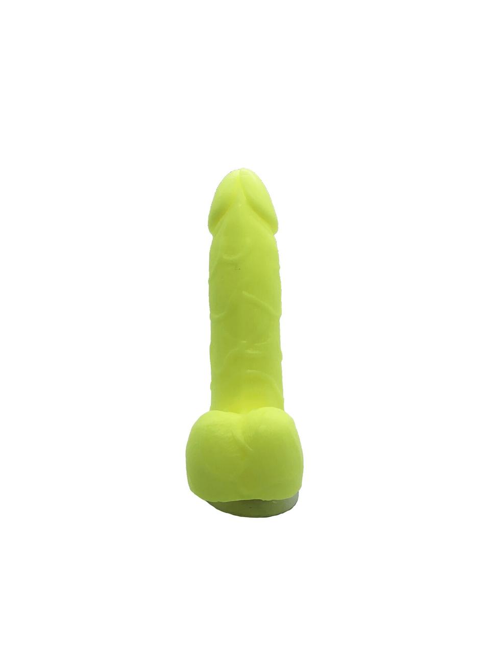 Крафтове мило-член із присоскою Чистий Кайф Yellow size S натуральне в DIDO