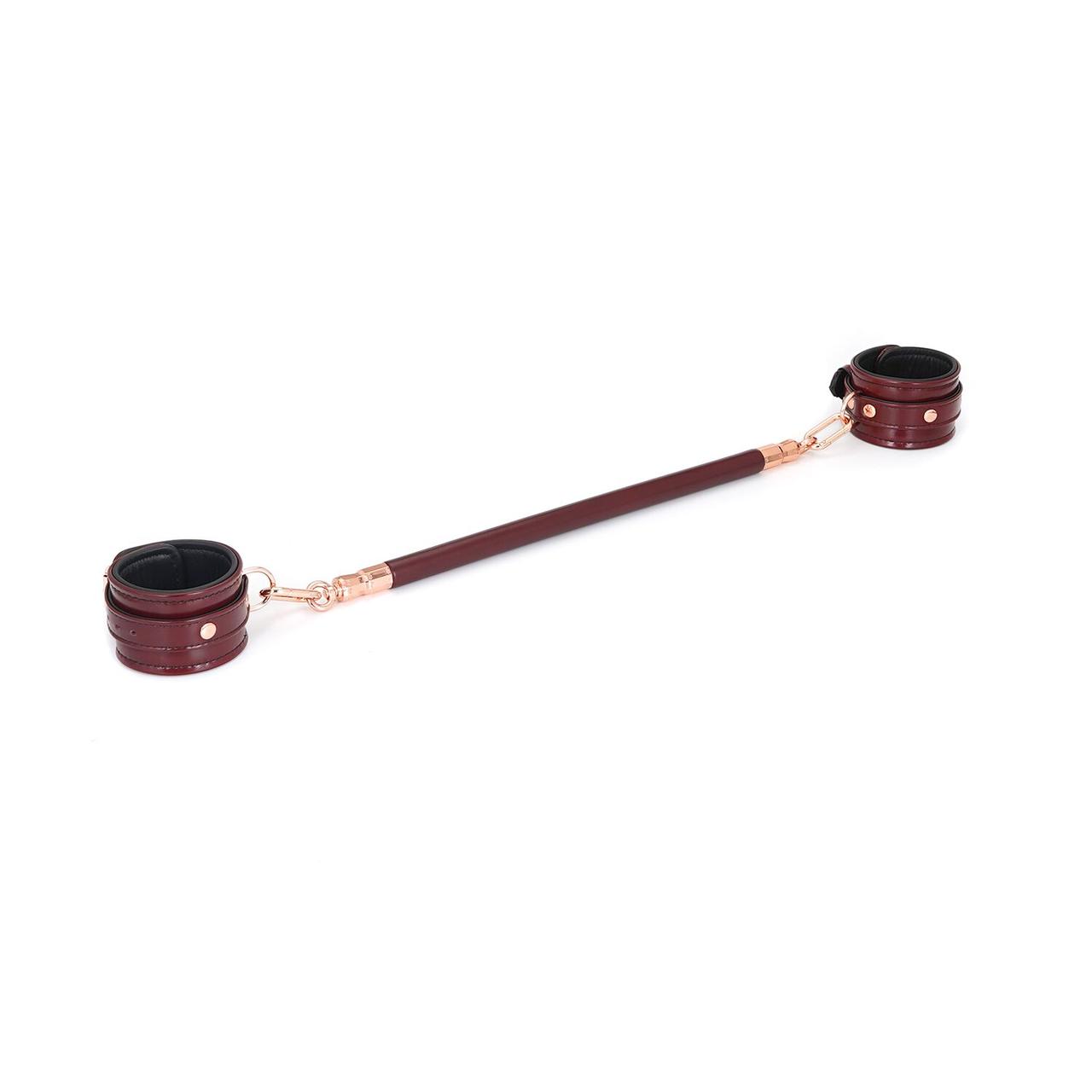 Фіксатор-розпірка для ніг чи рук Liebe Seele Wine Red Spreader Bar, дерево + натуральна шкіра в DIDO